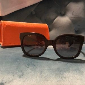 Tory Burch Black Polarized Sunglasses TY 7104